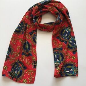 AHOY! SCARF 
NAUTICAL ANCHOR FASHION SCARF
EUC